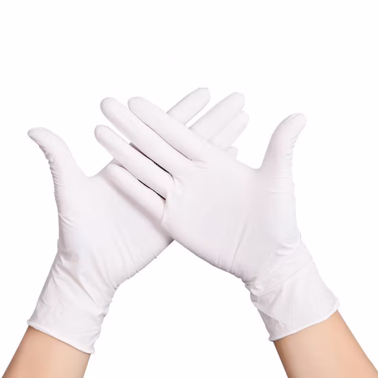 9 pouces bleu/blanc/noir salon de beauté spécial/alimentaire/pharmaceutique jetables en gros vinyle examen de sécurité en vinyle caoutchouc gants de protection en nitrile