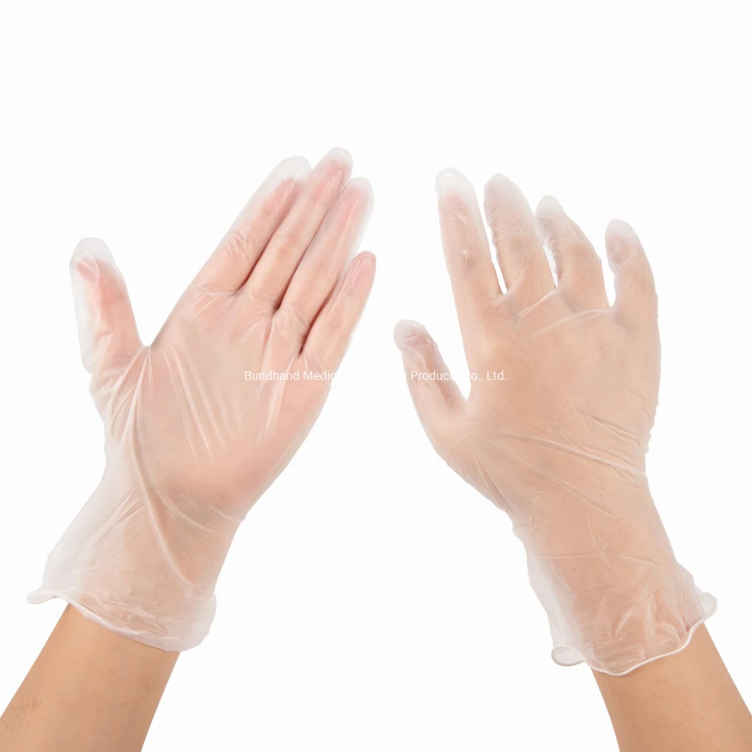 Clear Wholesale Latex Powdered Vinyl Nitrile Blend Disposable PVC Gloves for Food Examination Latex Free with Mdr Non Medical Gloves 5% off