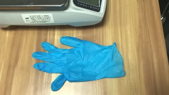 Qualité alimentaire avec des gants de travail d'inspection d'examen en nitrile pur jetables CE sans latex