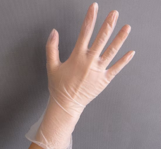Doigt en nitrile jetable gros latex vinyle examen de sécurité gants de protection en caoutchouc PVC en relief
